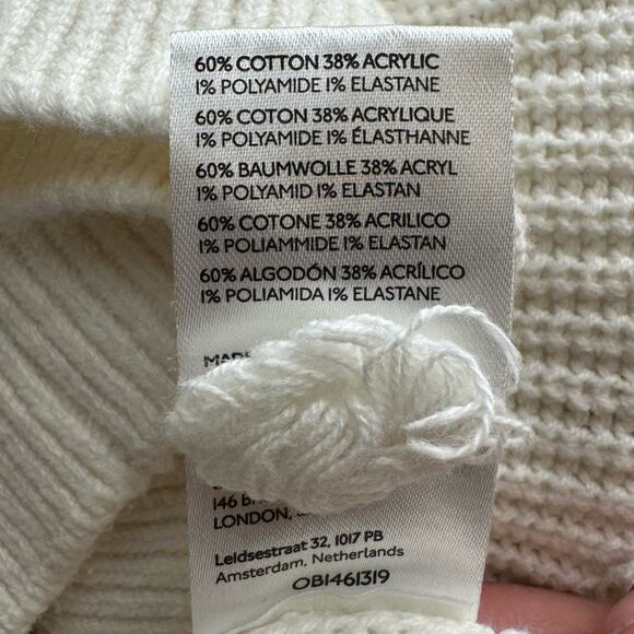 Anthropologie Maeve Embroidered Strawberry Sweater Cotton Size XS Square Neck - Picture 12 of 13